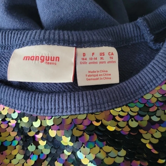 Manguun Sequin blue sweater - Picture 3 of 3